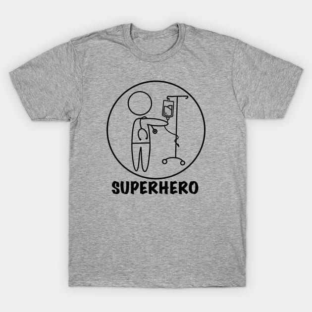 Male nurse superhero T-Shirt by drew.art